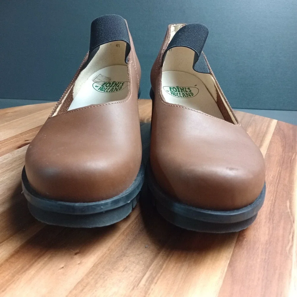 Loints of Holland Shoes Leather Mary Jane Wedge‎ Size 41 Comfort Shoes